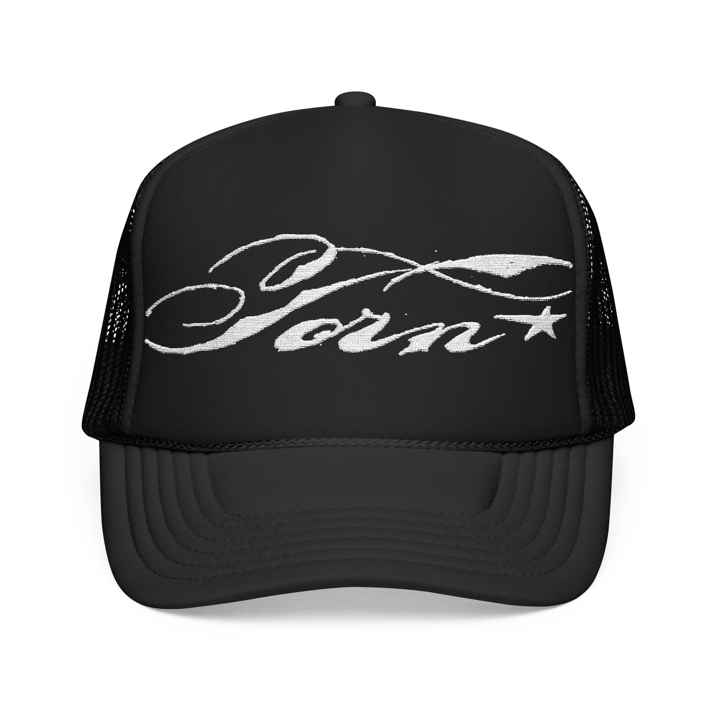 Torn trucker hat