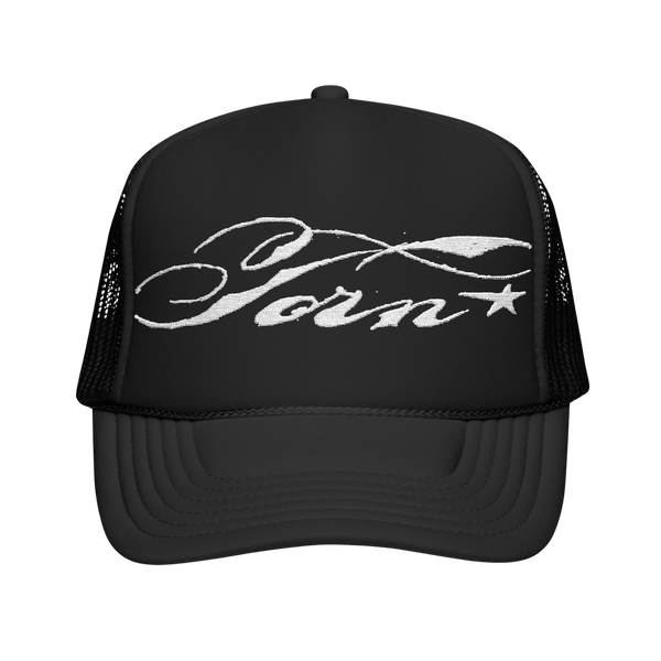 Torn trucker hat
